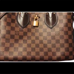 Black leather/ Brown medium NORMANDY WITH STRAP.